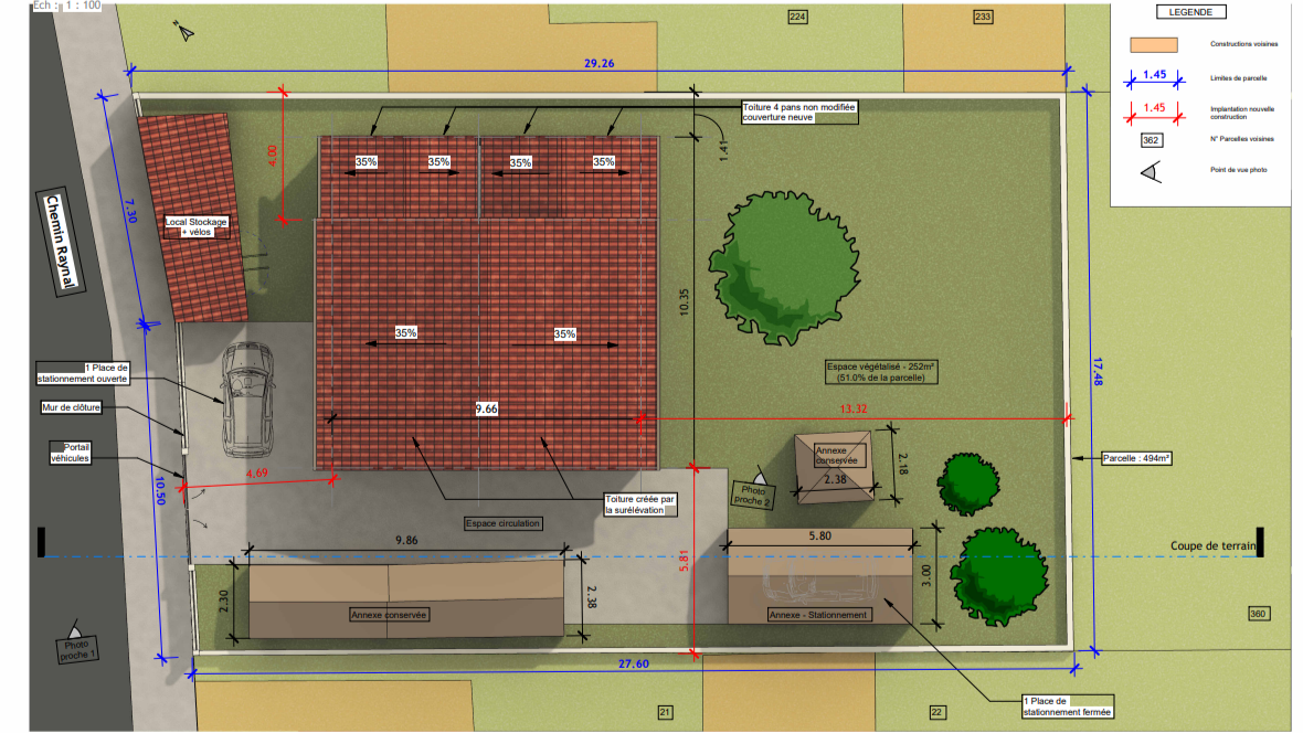 Plan de masse rénovation